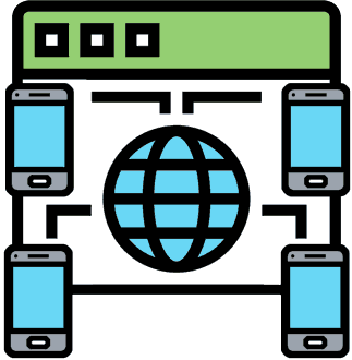 visuel du réseau international de téléphones